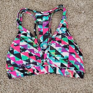 Pink Pattern Brazilian Sports Bra